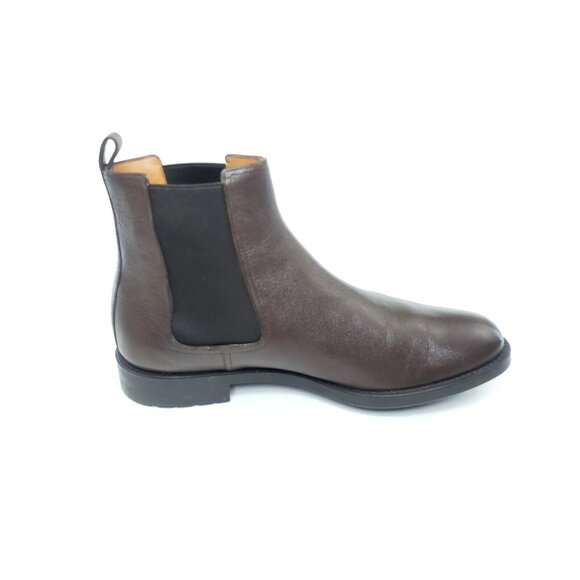 Bally Alan Chelsea Boots Goat Grained Brown Leather Mens US 8.5 $725 main image 6